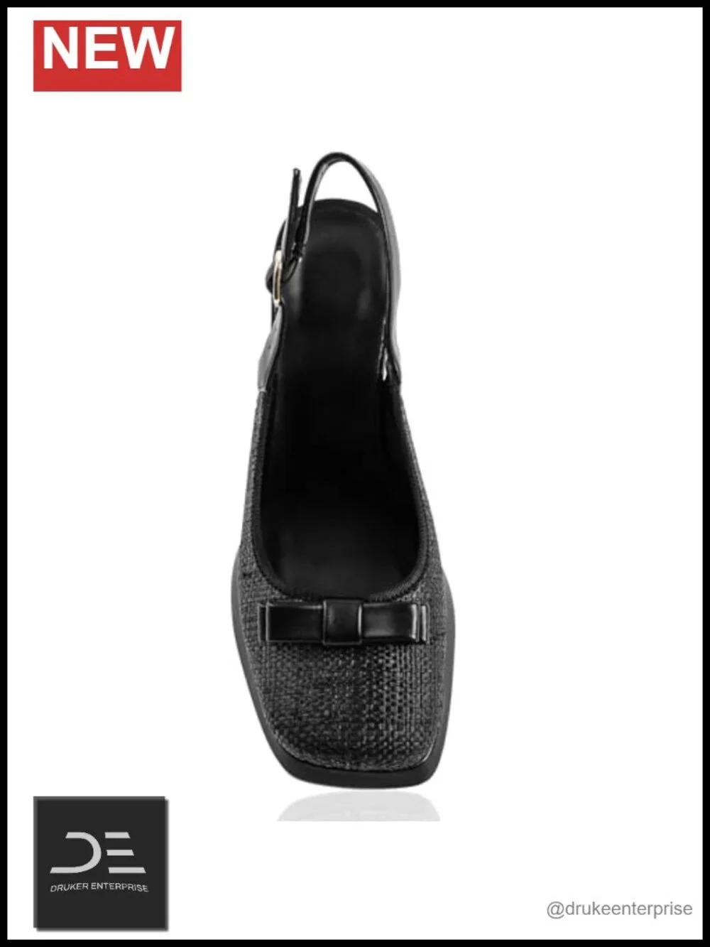 Women's Slingback Pumps Square Toe Block High Heels Platform Mary Jane Dress
